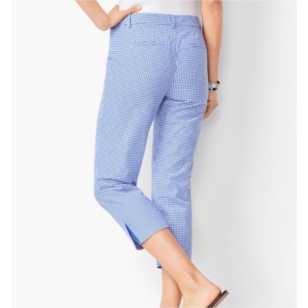 Talbots Perfect Skimmer Blue Gingham 12 - Picture 2 of 8